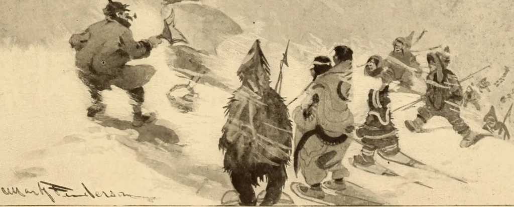 An illustration from Men, women and mirth ..., 1909, leaf 28