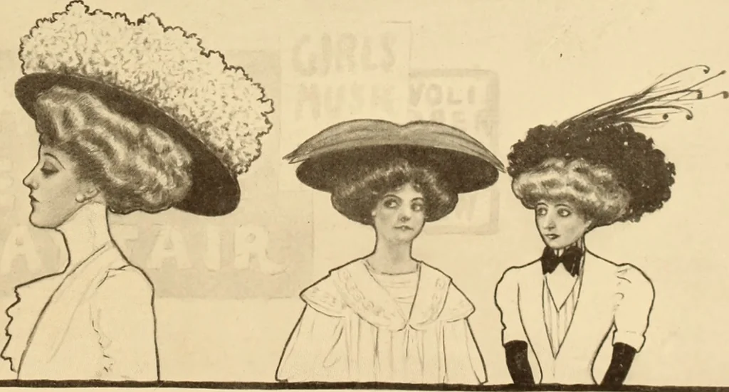 An illustration from Men, women and mirth ..., 1909, leaf 44