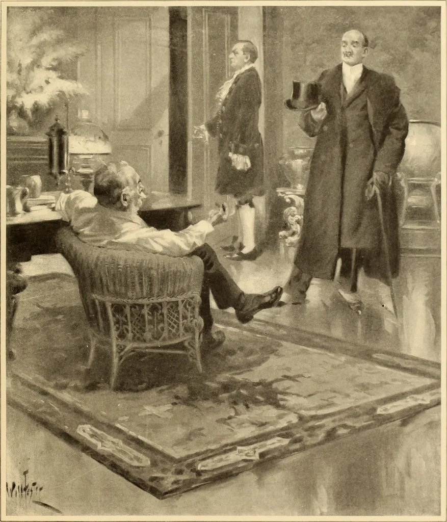 An illustration from Men, women and mirth ..., 1909, leaf 46