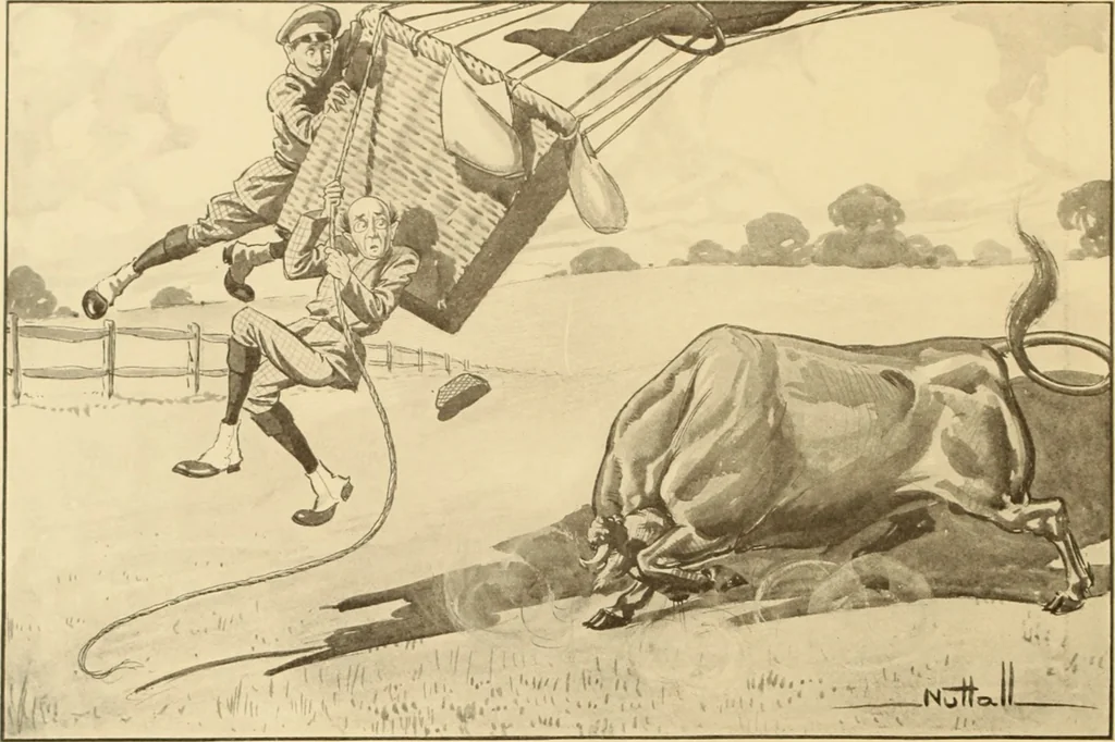 An illustration from Men, women and mirth ..., 1909, leaf 47