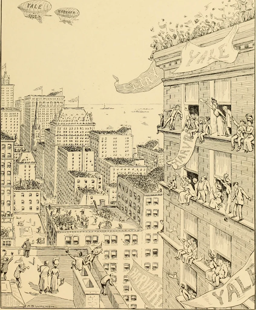 An illustration from Men, women and mirth ..., 1909, leaf 54