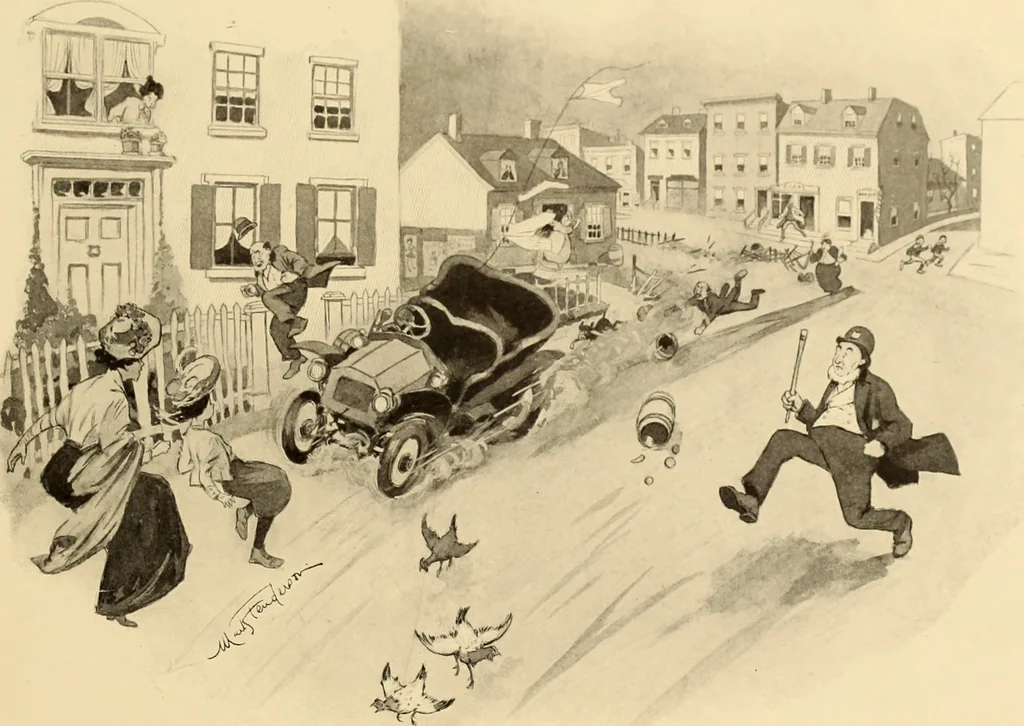 An illustration from Men, women and mirth ..., 1909, leaf 58
