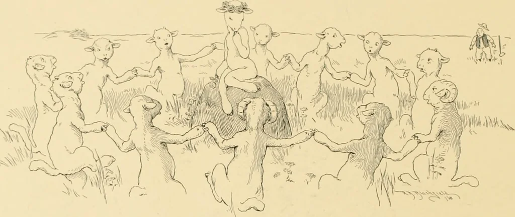 An illustration from Men, women and mirth ..., 1909, leaf 65