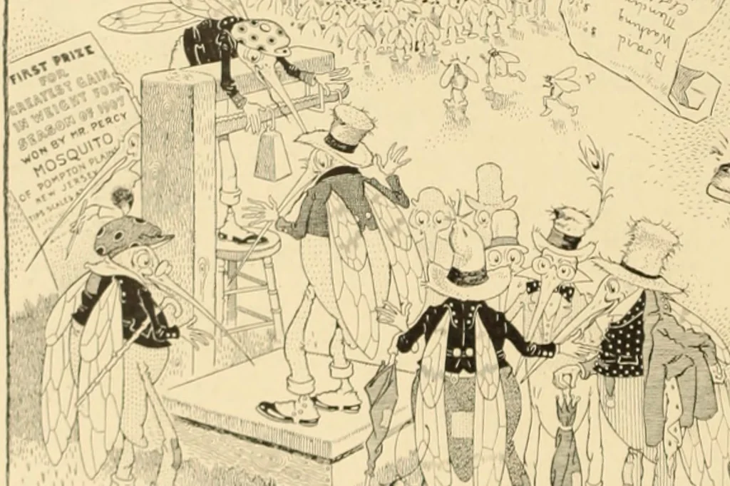 An illustration from Men, women and mirth ..., 1909, leaf 71