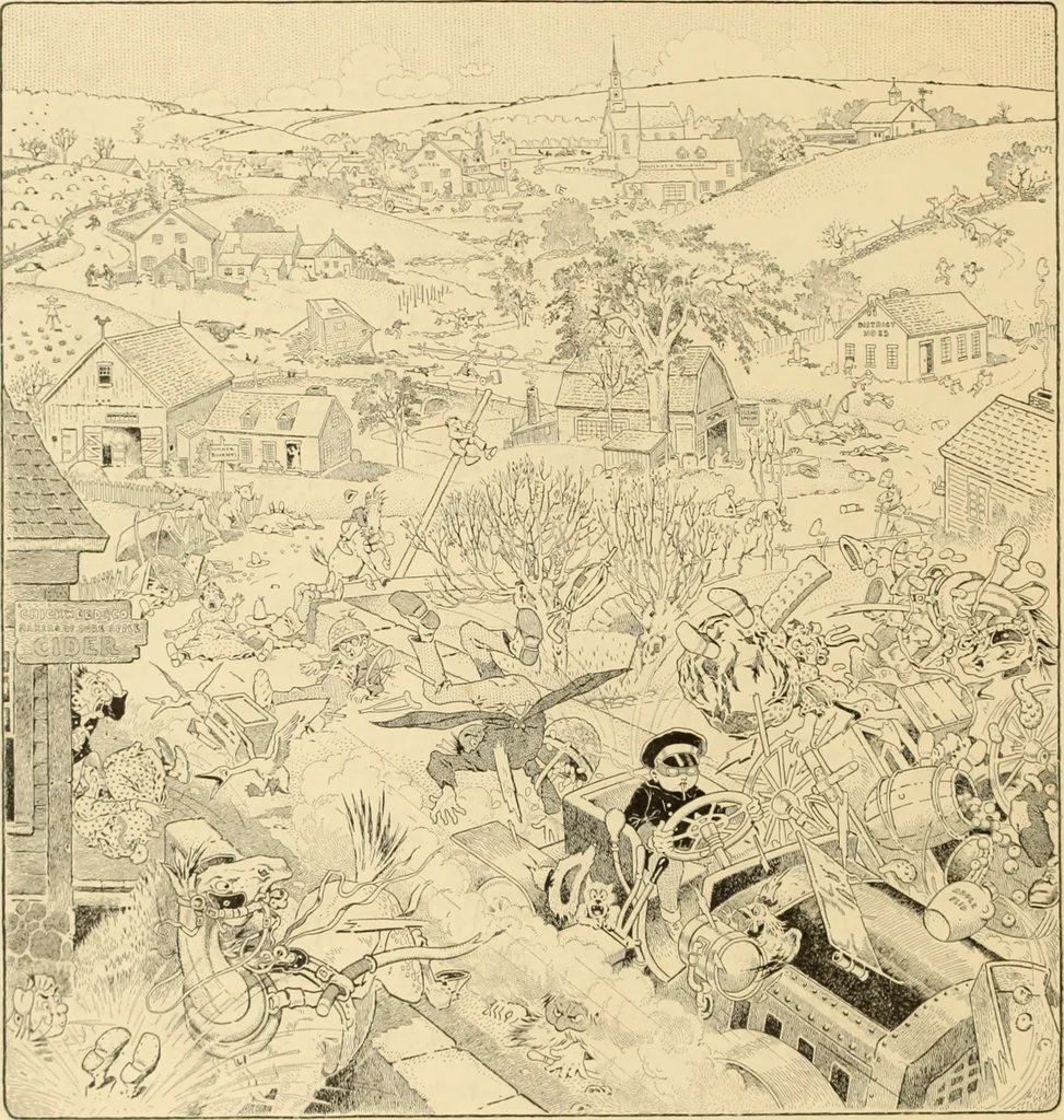 An illustration from Men, women and mirth ..., 1909, leaf 79