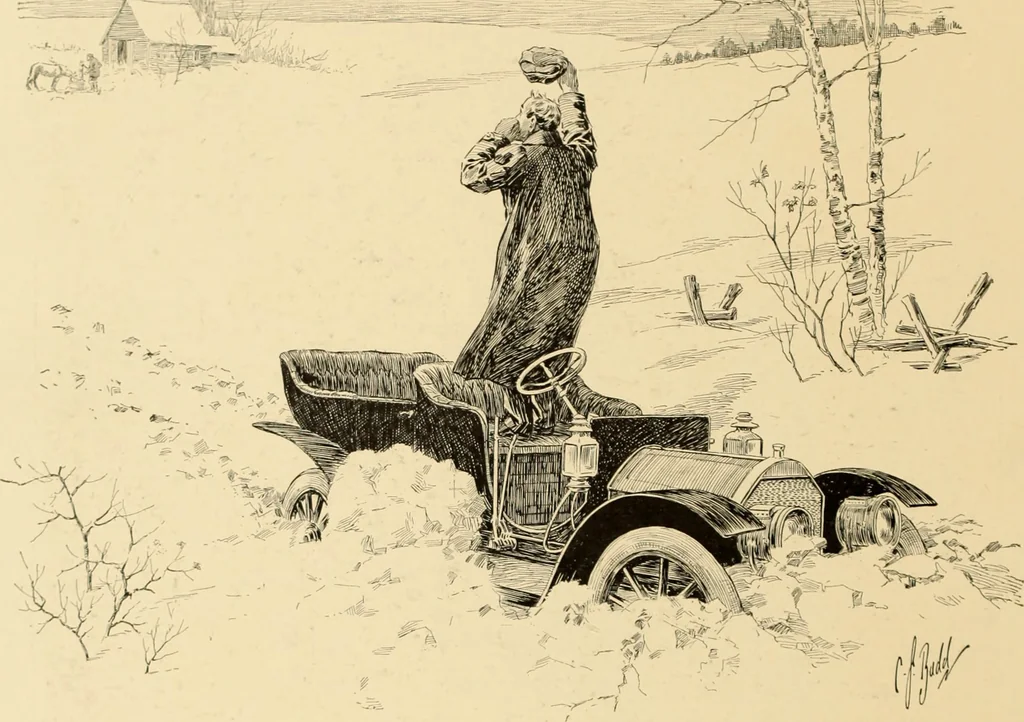 An illustration from Men, women and mirth ..., 1909, leaf 81