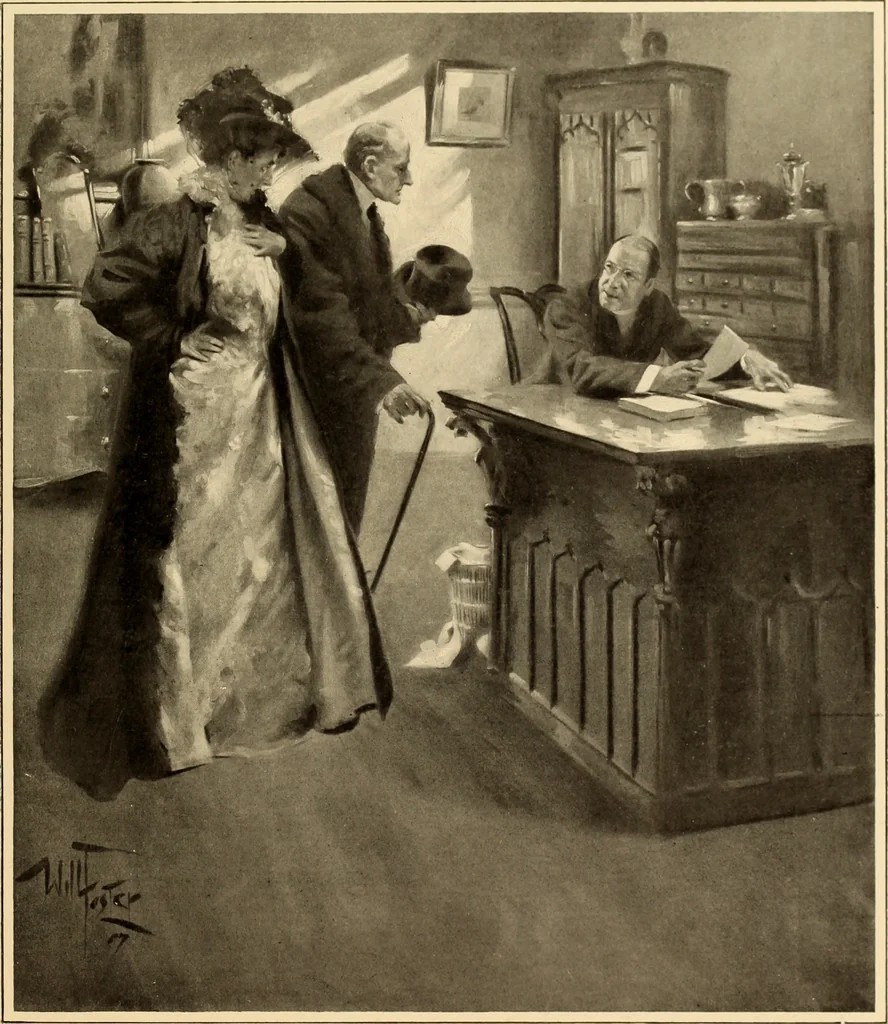 An illustration from Men, women and mirth ..., 1909, leaf 82