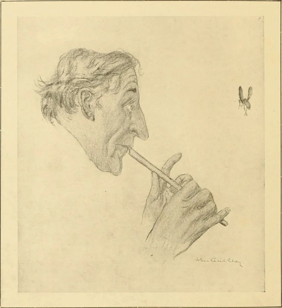 An illustration from Men, women and mirth ..., 1909, leaf 95