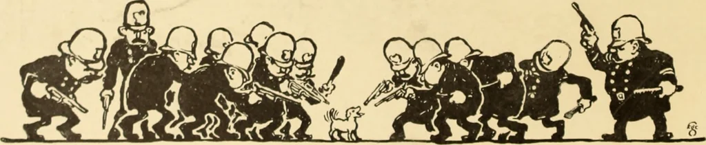 An illustration from Men, women and mirth ..., 1909, leaf 95