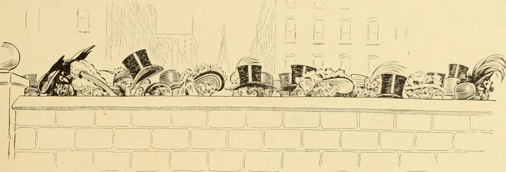 An illustration from Men, women and mirth ..., 1909, leaf 96