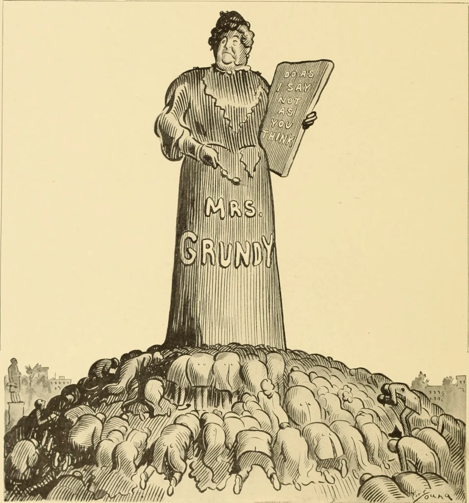 An illustration from Men, women and mirth ..., 1909, leaf 97