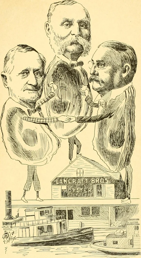 An illustration from Men of New Haven in cartoon, 1906, leaf 114