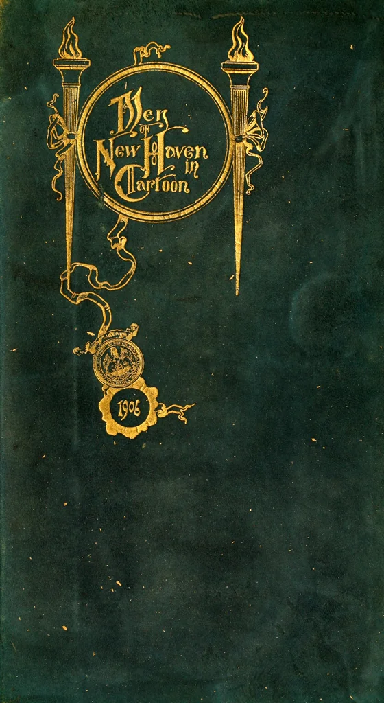 An illustration from Men of New Haven in cartoon, 1906, leaf 4