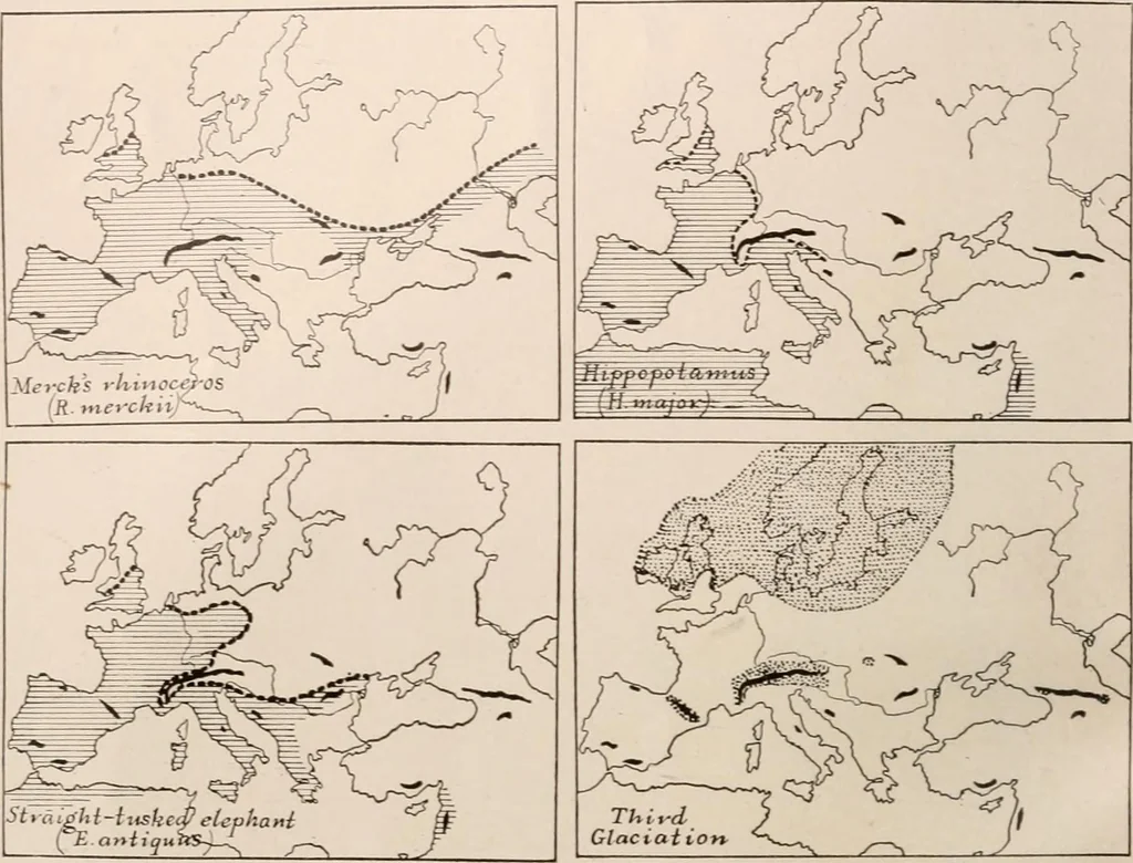 An illustration from Men of the old stone age : their environment, life and art, 1916, leaf 129