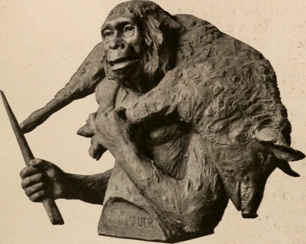 An illustration from Men of the old stone age : their environment, life and art, 1916, leaf 136