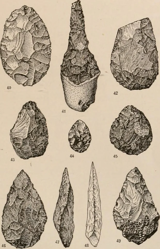 An illustration from Men of the old stone age : their environment, life and art, 1916, leaf 208