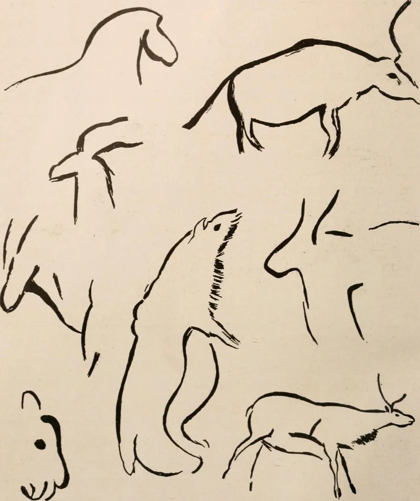 An illustration from Men of the old stone age : their environment, life and art, 1916, leaf 349