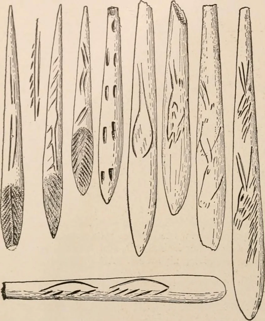 An illustration from Men of the old stone age : their environment, life and art, 1916, leaf 385