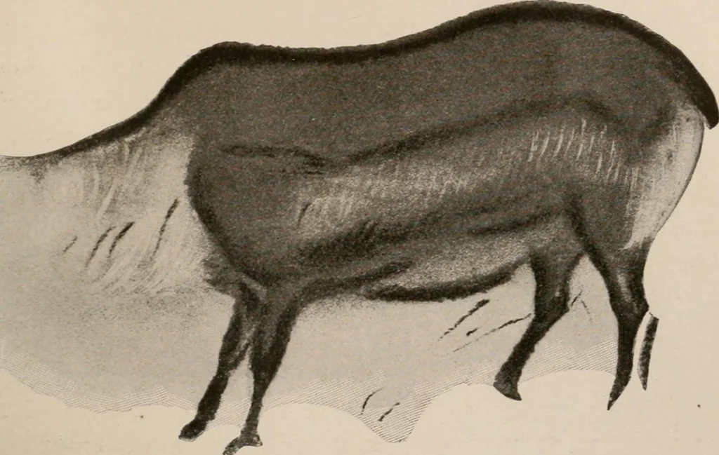 An illustration from Men of the old stone age : their environment, life and art, 1916, leaf 398