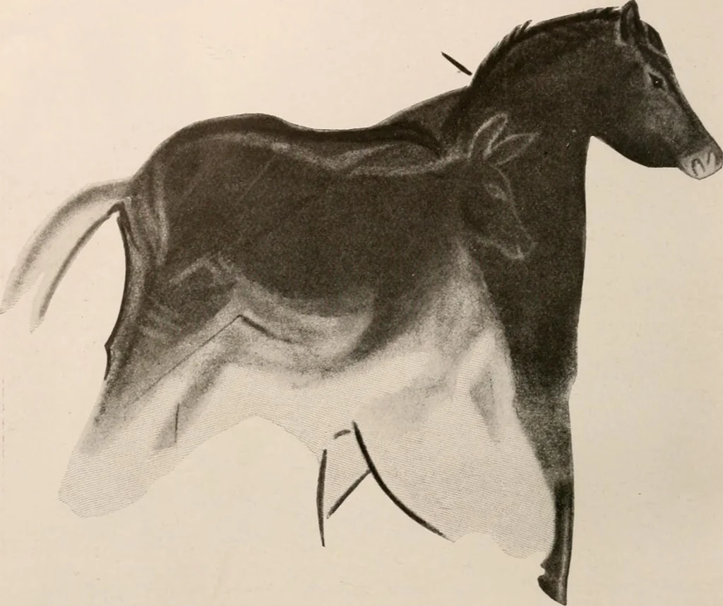 An illustration from Men of the old stone age : their environment, life and art, 1916, leaf 401