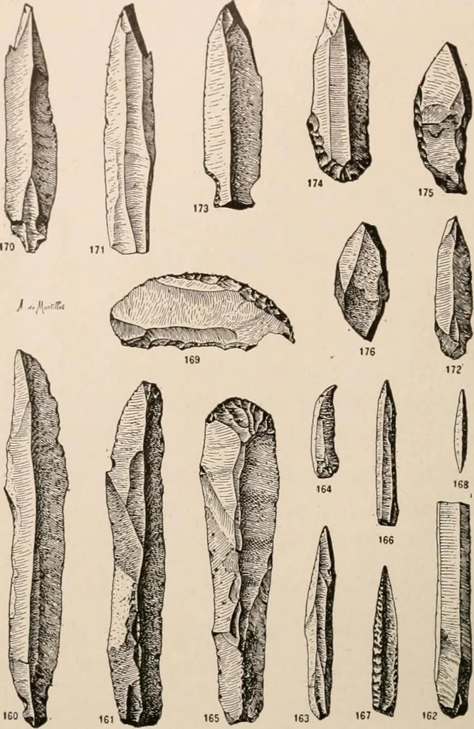 An illustration from Men of the old stone age : their environment, life and art, 1916, leaf 419