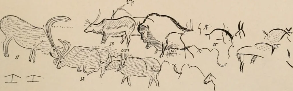 An illustration from Men of the old stone age : their environment, life and art, 1916, leaf 454