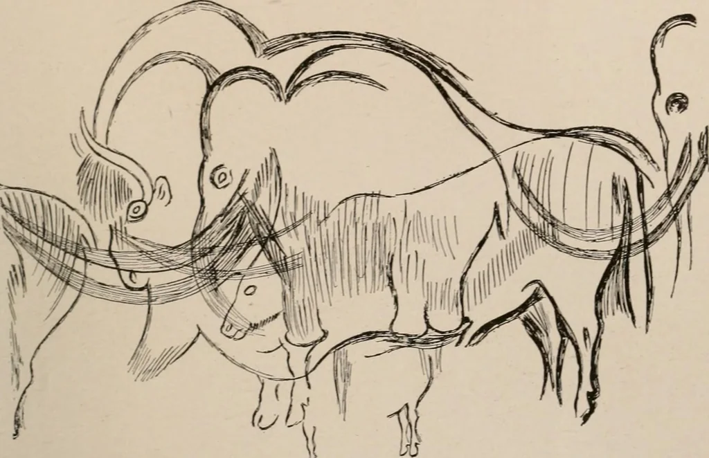 An illustration from Men of the old stone age : their environment, life and art, 1916, leaf 456