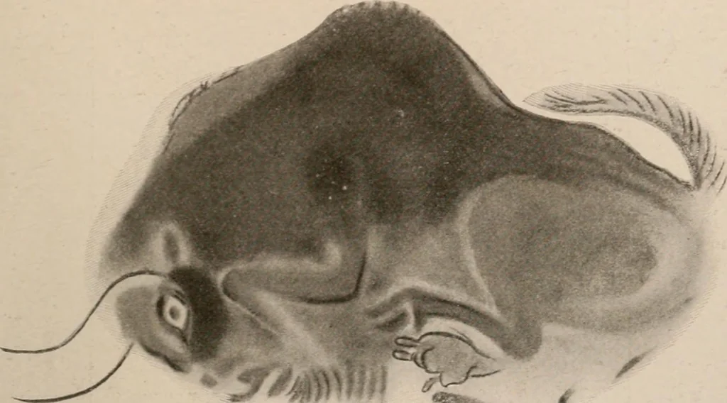 An illustration from Men of the old stone age : their environment, life and art, 1916, leaf 460