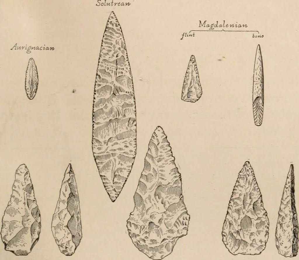 An illustration from Men of the old stone age : their environment, life and art, 1916, leaf 48