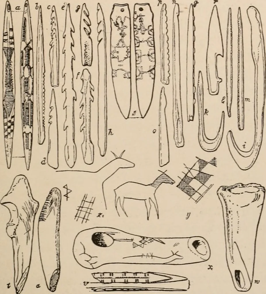 An illustration from Men of the old stone age : their environment, life and art, 1916, leaf 522