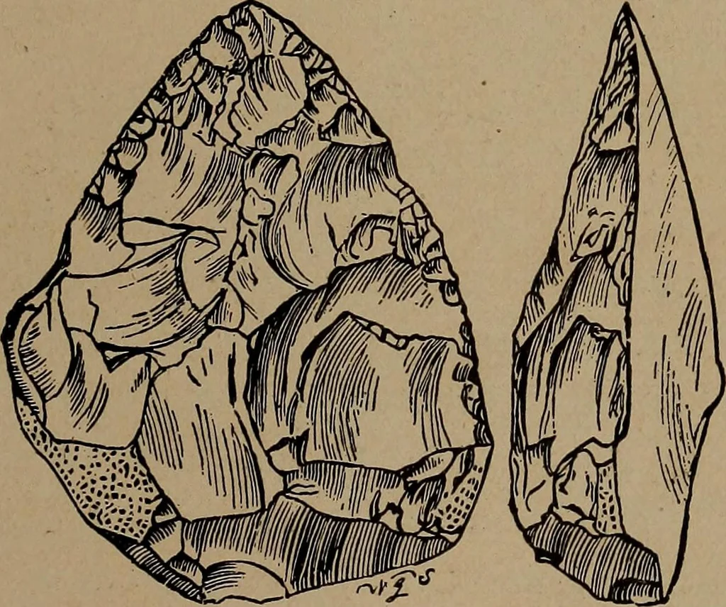 An illustration from Men of the old stone age, their environment, life and art, 1918, leaf 220