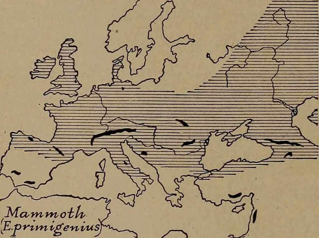 An illustration from Men of the old stone age, their environment, life and art, 1918, leaf 326
