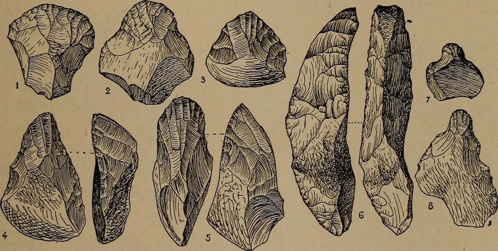 An illustration from Men of the old stone age, their environment, life and art, 1918, leaf 350