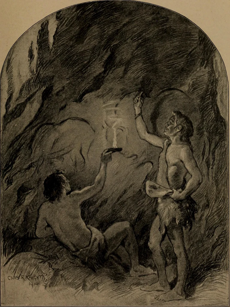 An illustration from Men of the old stone age, their environment, life and art, 1918, leaf 400