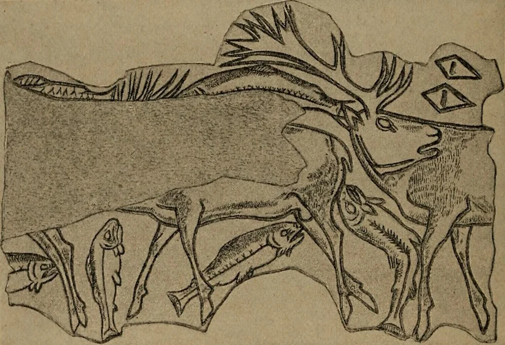 An illustration from Men of the old stone age, their environment, life and art, 1918, leaf 449