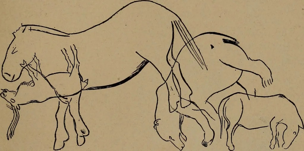 An illustration from Men of the old stone age, their environment, life and art, 1918, leaf 456