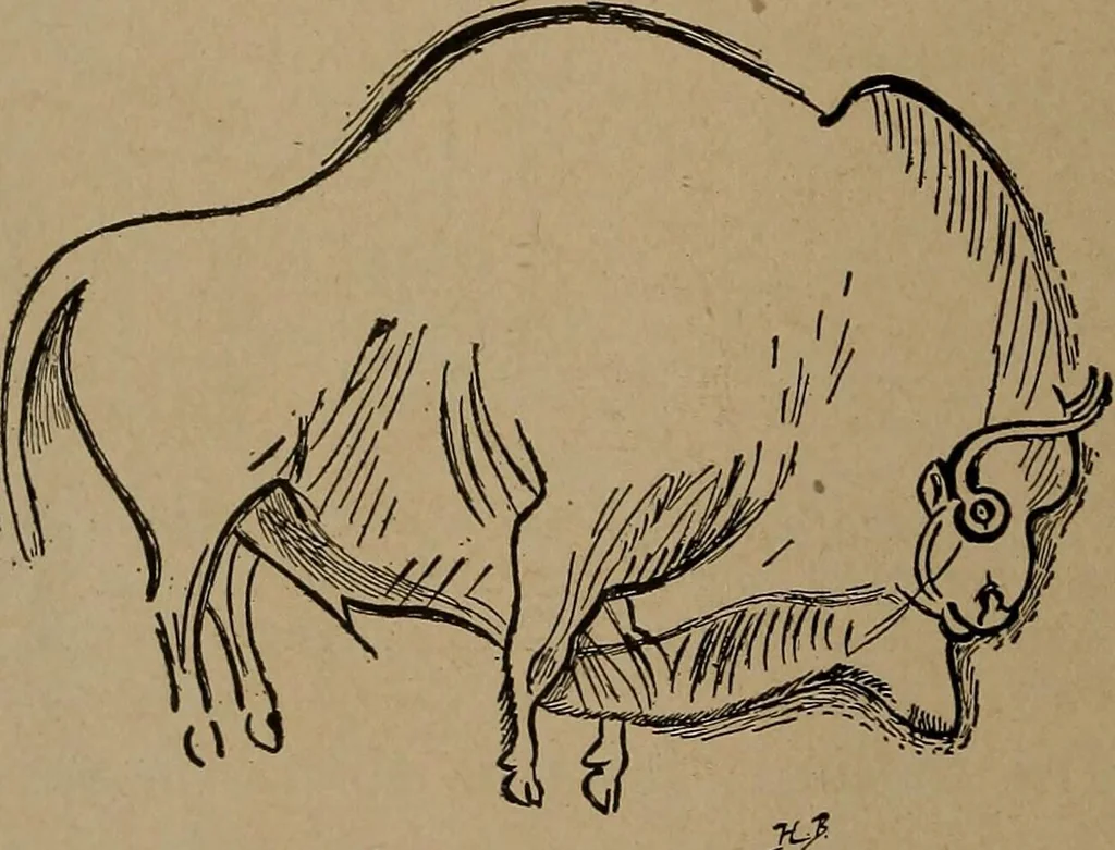 An illustration from Men of the old stone age, their environment, life and art, 1918, leaf 457