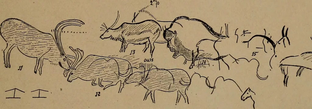 An illustration from Men of the old stone age, their environment, life and art, 1918, leaf 464