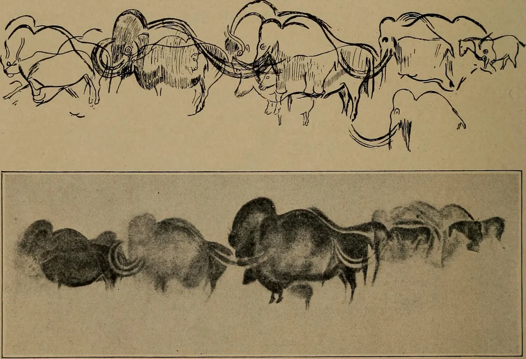 An illustration from Men of the old stone age, their environment, life and art, 1918, leaf 465