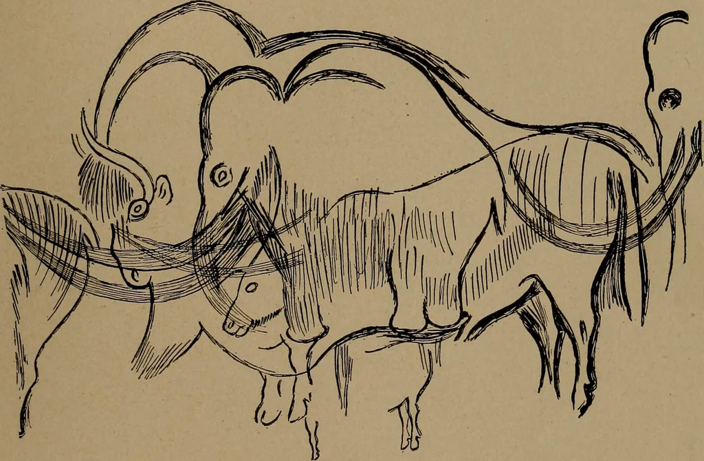 An illustration from Men of the old stone age, their environment, life and art, 1918, leaf 466