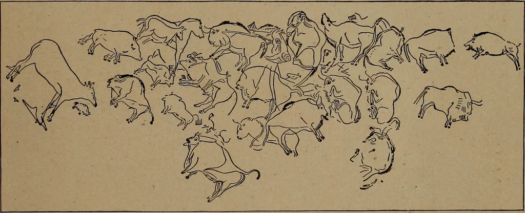 An illustration from Men of the old stone age, their environment, life and art, 1918, leaf 468
