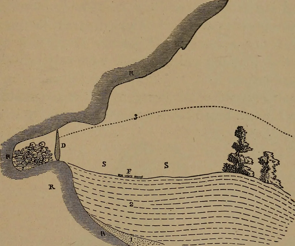 An illustration from Men of the old stone age, their environment, life and art, 1918, leaf 528