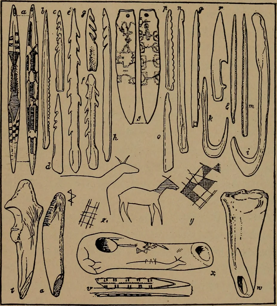 An illustration from Men of the old stone age, their environment, life and art, 1918, leaf 532