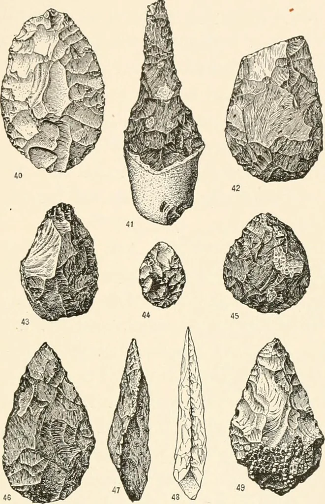 An illustration from Men of the old stone age, their environment, life and art, 1916, leaf 208