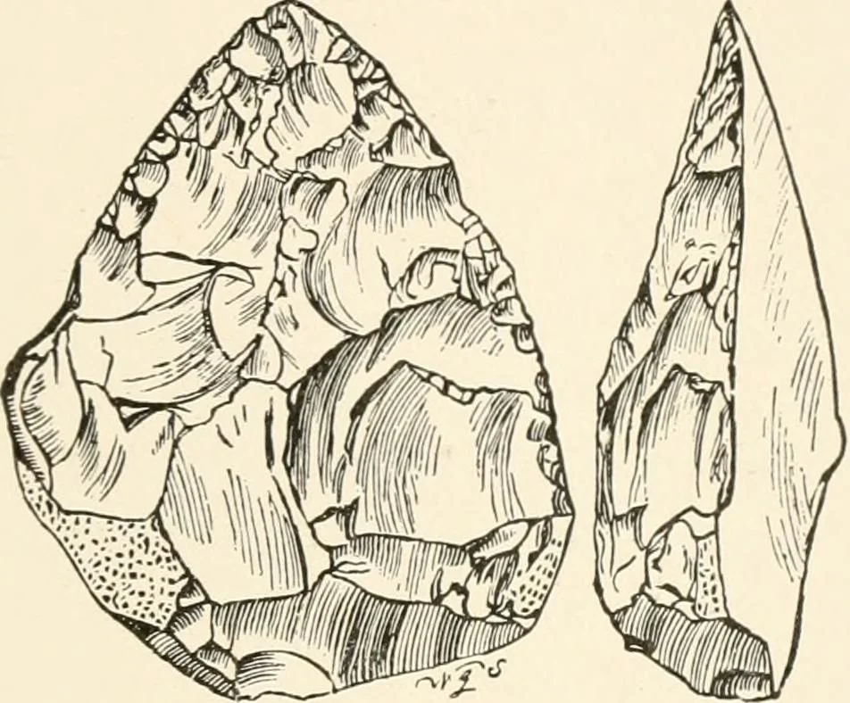 An illustration from Men of the old stone age, their environment, life and art, 1916, leaf 214