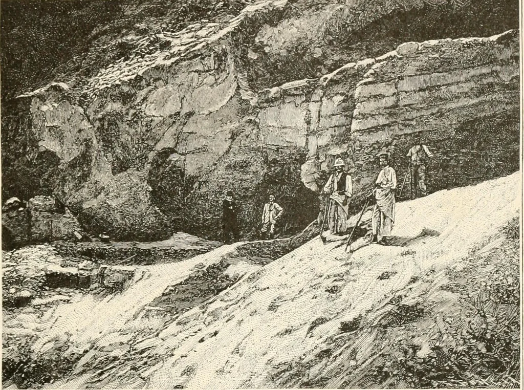 An illustration from Men of the old stone age, their environment, life and art, 1916, leaf 216