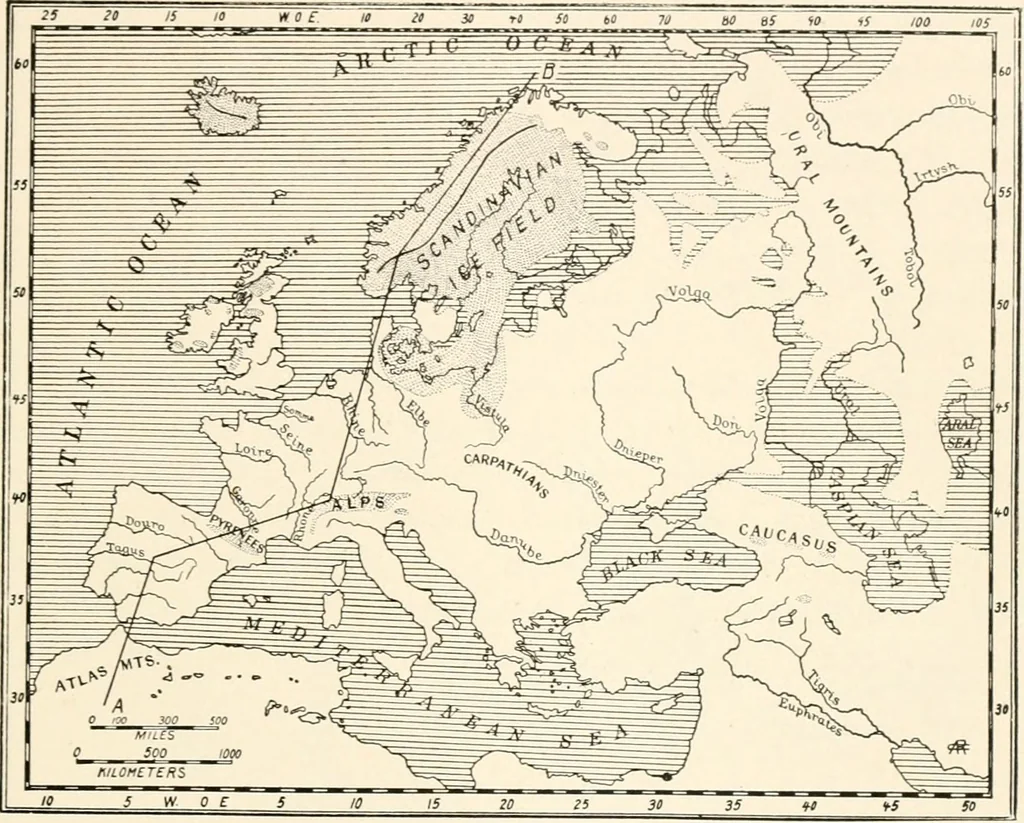 An illustration from Men of the old stone age, their environment, life and art, 1916, leaf 224