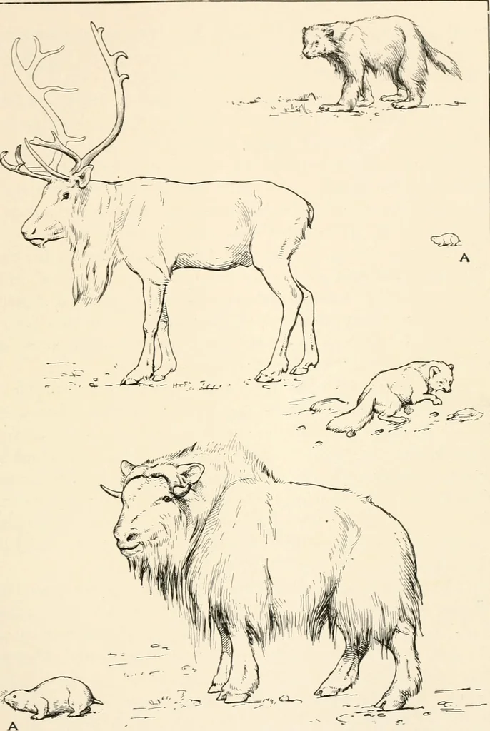 An illustration from Men of the old stone age, their environment, life and art, 1916, leaf 228