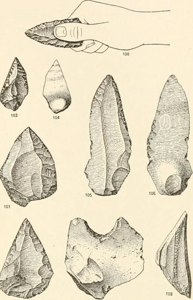 An illustration from Men of the old stone age, their environment, life and art, 1916, leaf 286