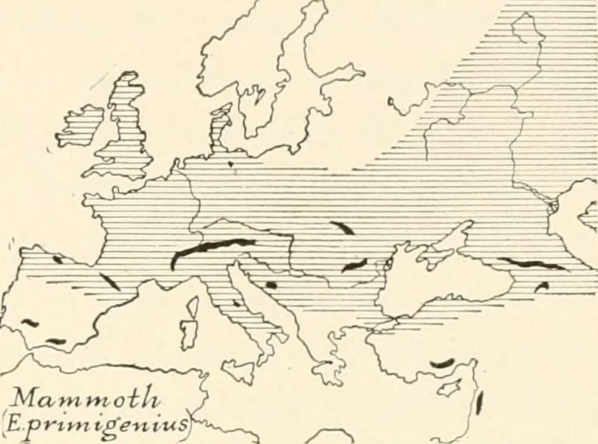 An illustration from Men of the old stone age, their environment, life and art, 1916, leaf 320